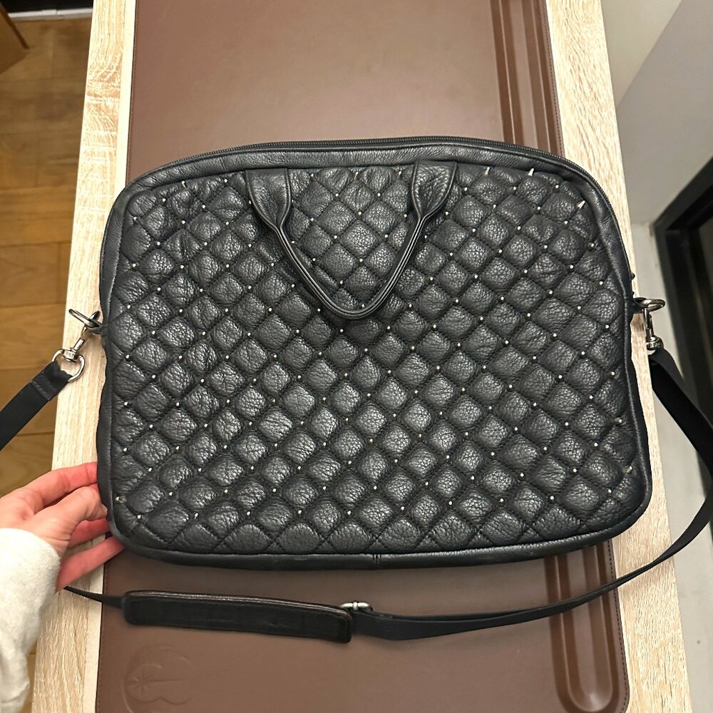 Rebecca Minkoff Briefcase, Black with Studs